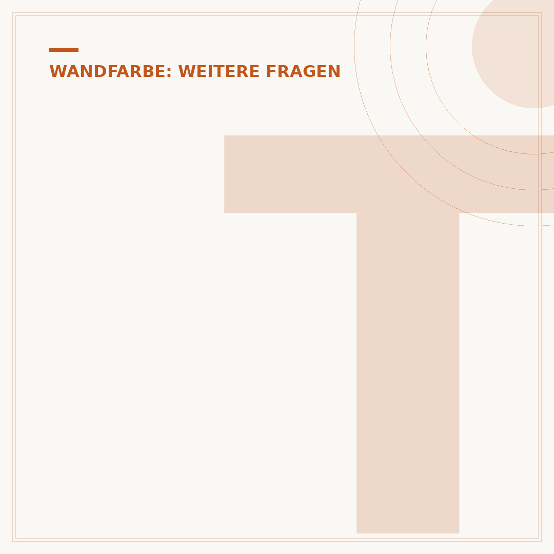 Trockenzeit von Wandfarbe