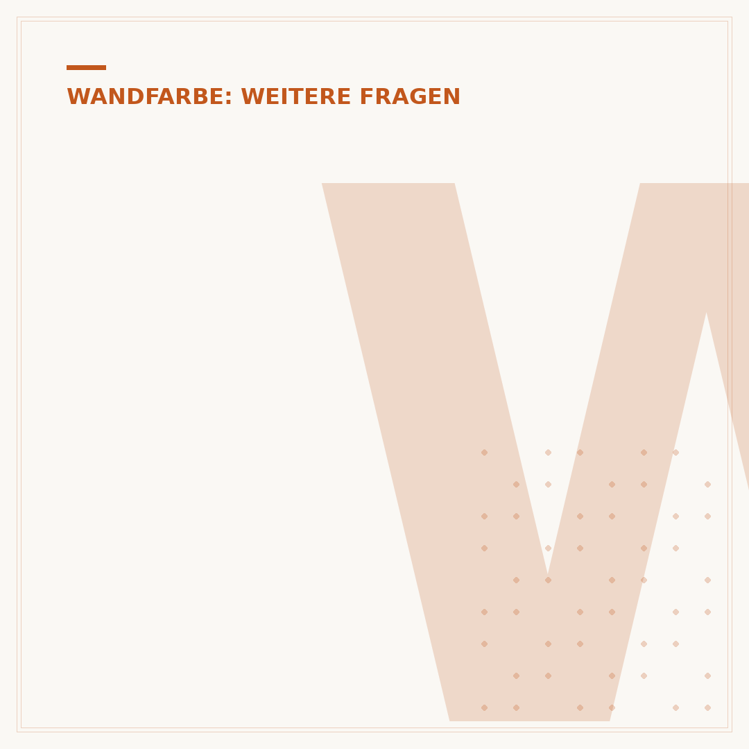 Wie lange muss Wandfarbe trocknen?