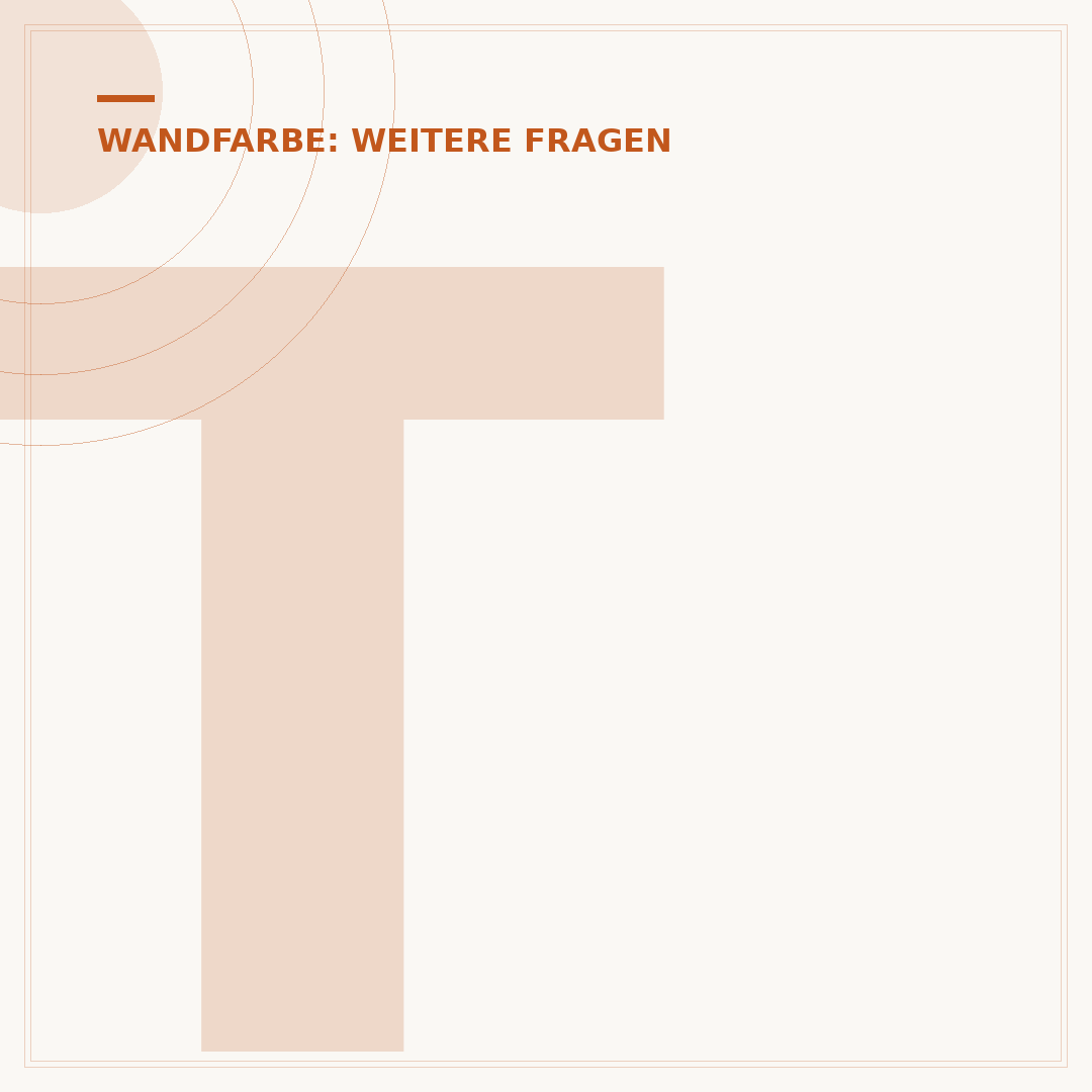 Trocknungszeit von Wandfarbe und Luftfeuchtigkeit
