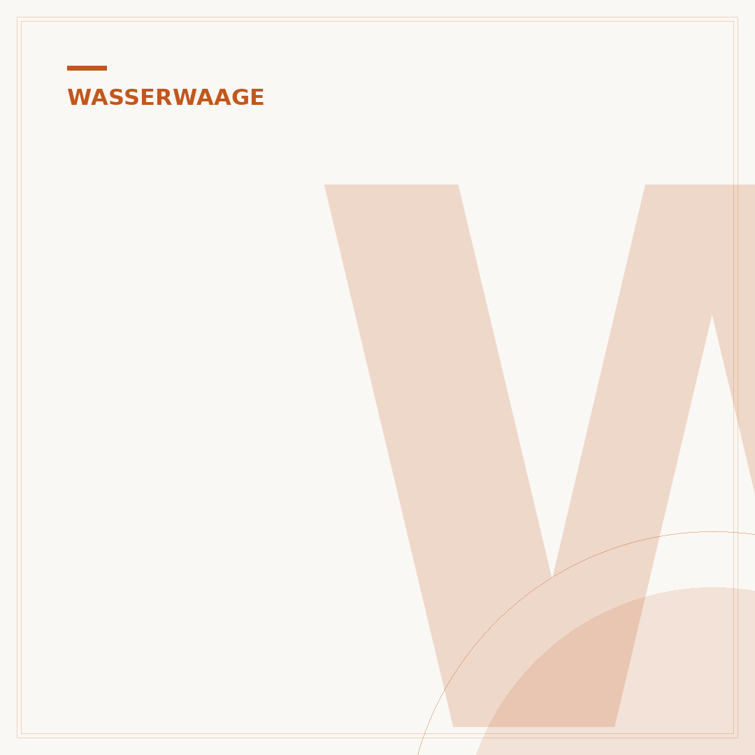 Wasserwaage für Terrassen-Gefälle