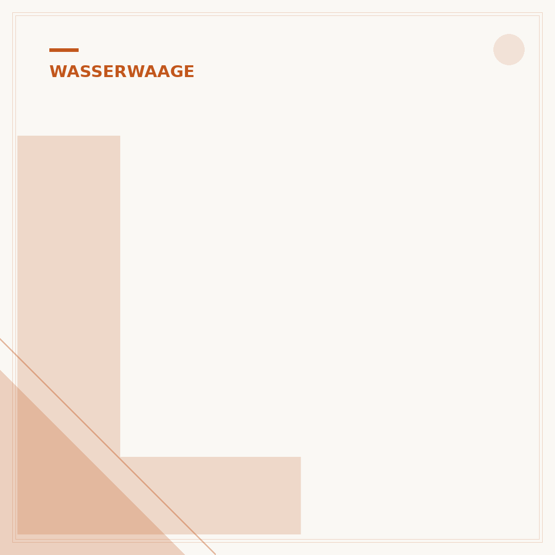 Luftblase der Libelle der Wasserwaage kontrollieren