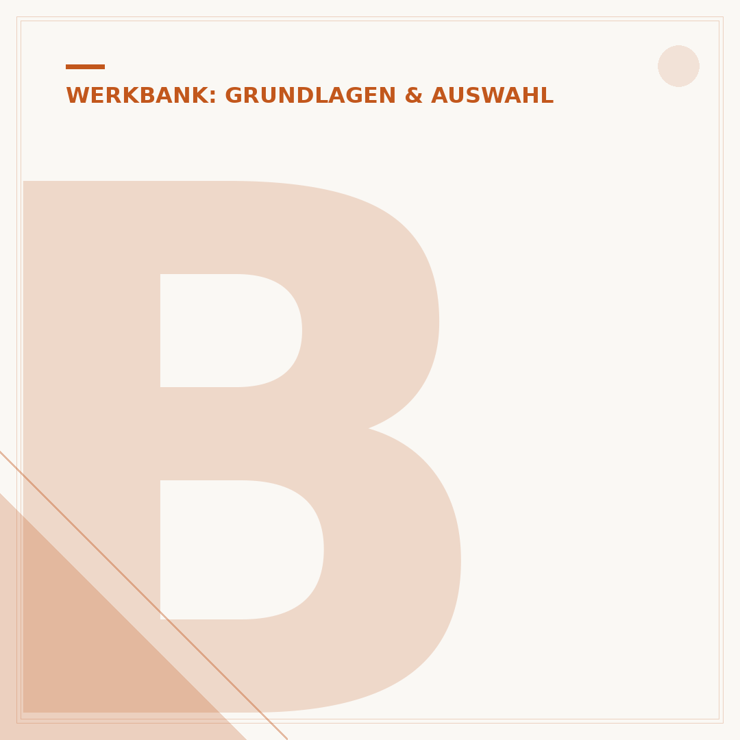 Blendung bei Werkbank-Beleuchtung vermeiden