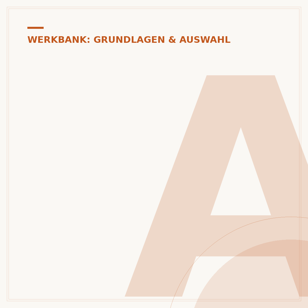 Abstand des Lochrasters der Werkbank wählen