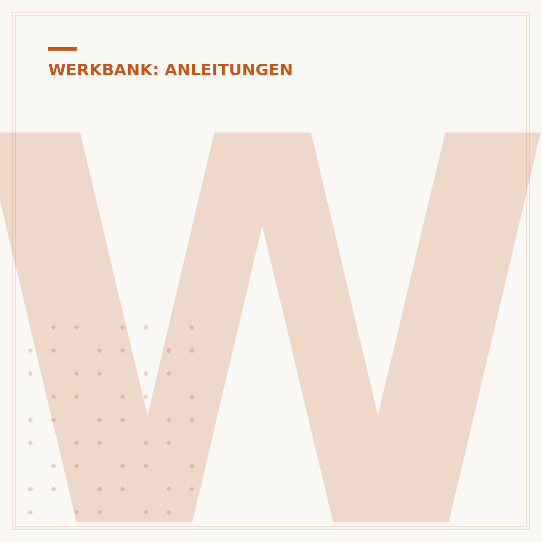 Werkbank-Untergestell ausrichten