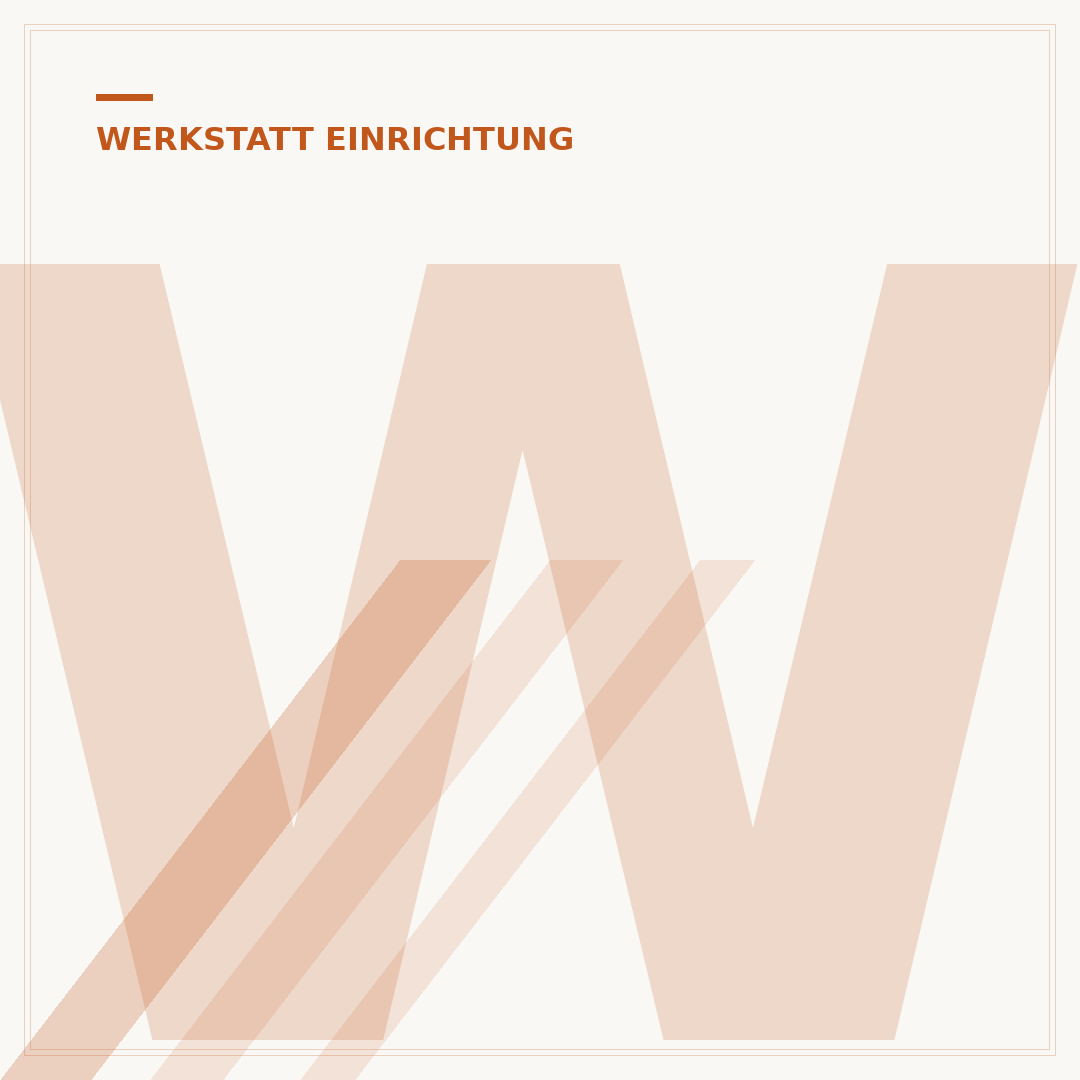 Werkstatt-Garage einrichten