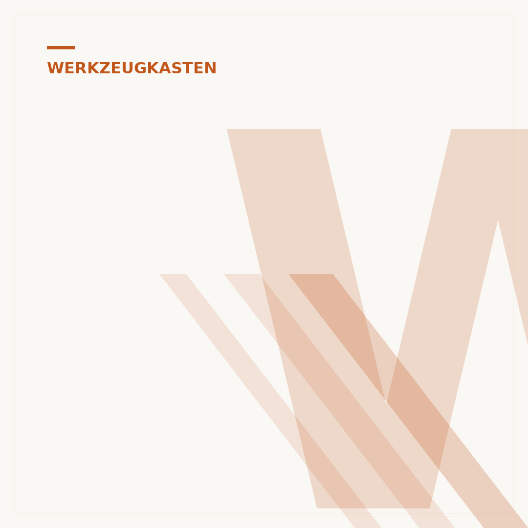 Werkzeugkasten leer: Auswahl, Organisation & Pflege