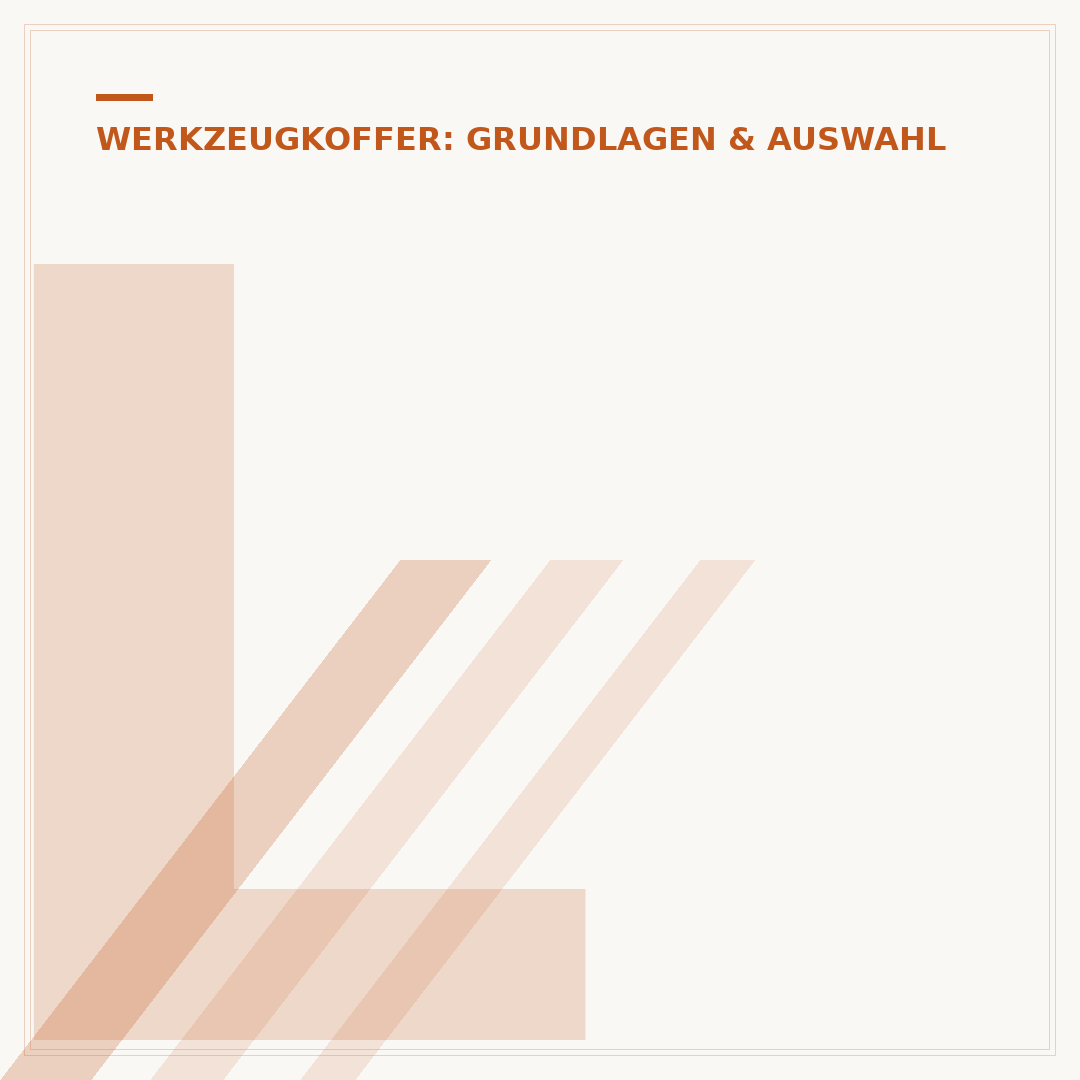 Leerer Werkzeugkoffer aus Metall