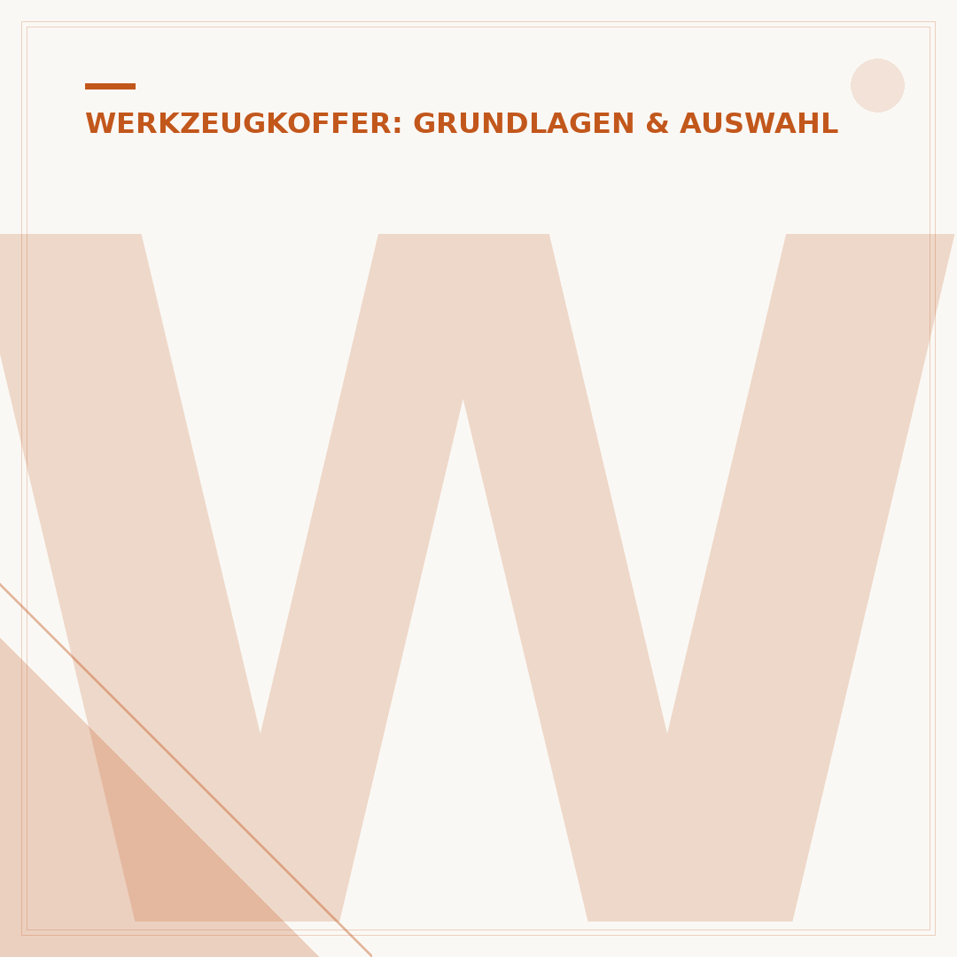 Werkzeugkoffer ohne Werkzeug