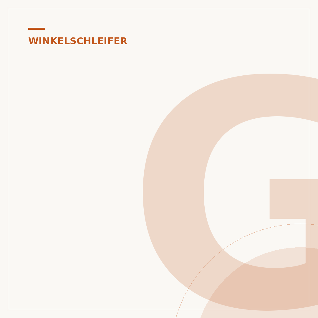Größen von Winkelschleifern