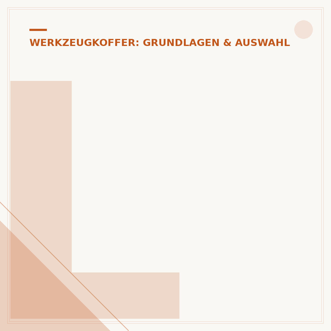 Leerer Wisent Werkzeugkoffer