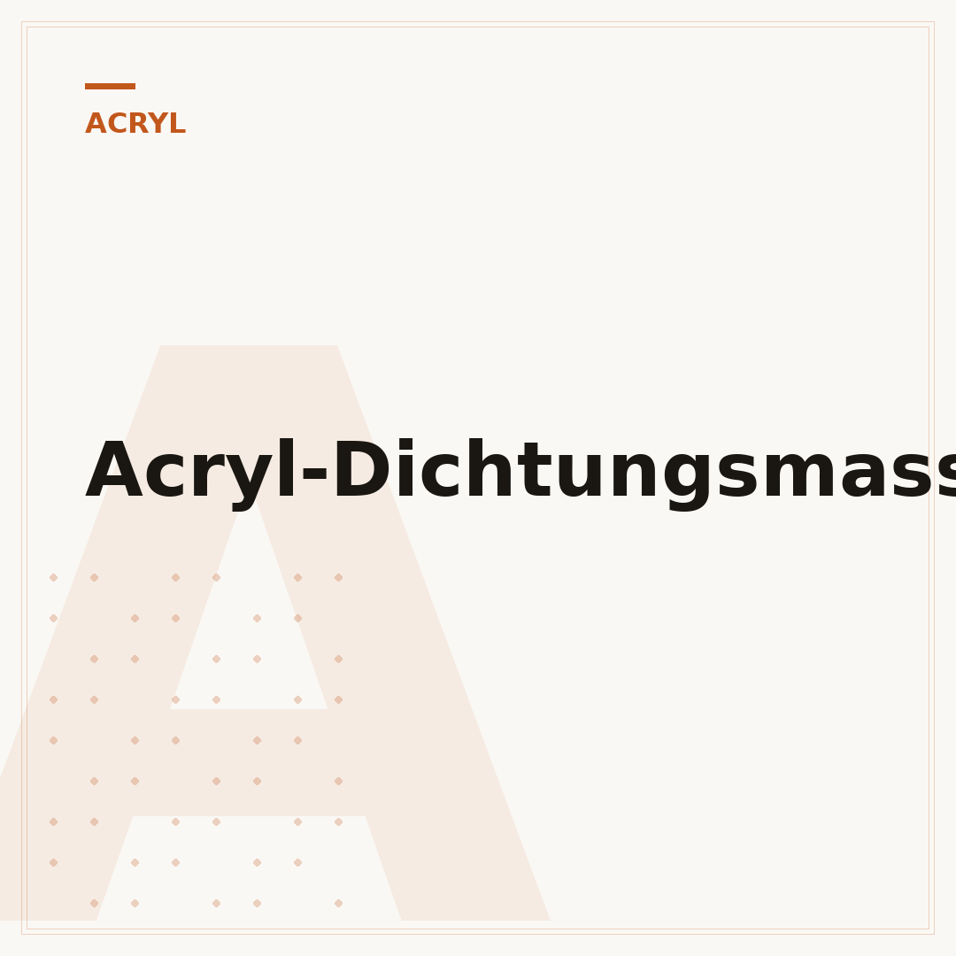 Acryl-Dichtungsmasse