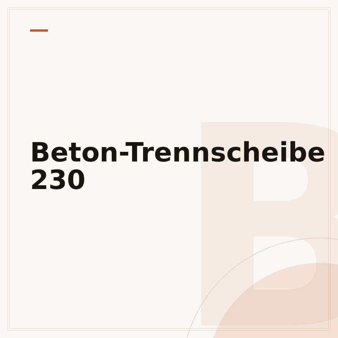 Beton-Trennscheibe 230