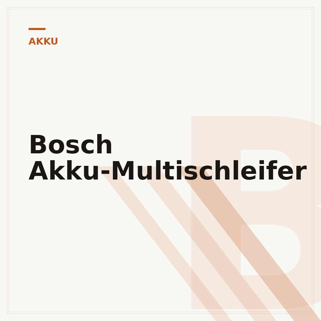 Bosch Akku-Multischleifer