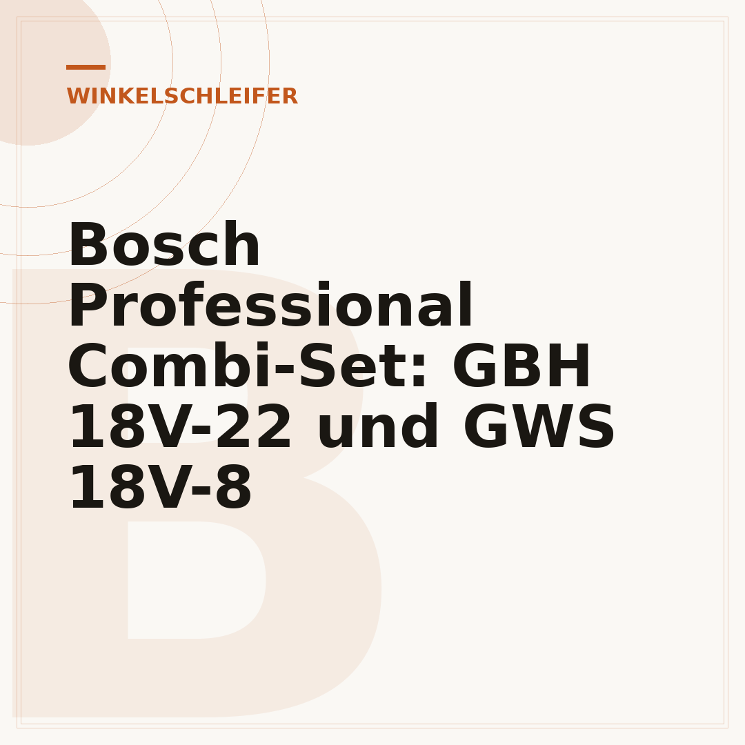 Bosch Professional Combi-Set: GBH 18V-22 und GWS 18V-8