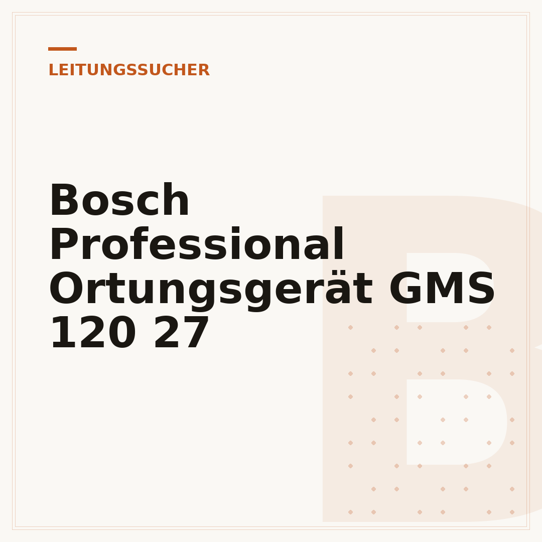 Bosch Professional Ortungsgerät GMS 120 27