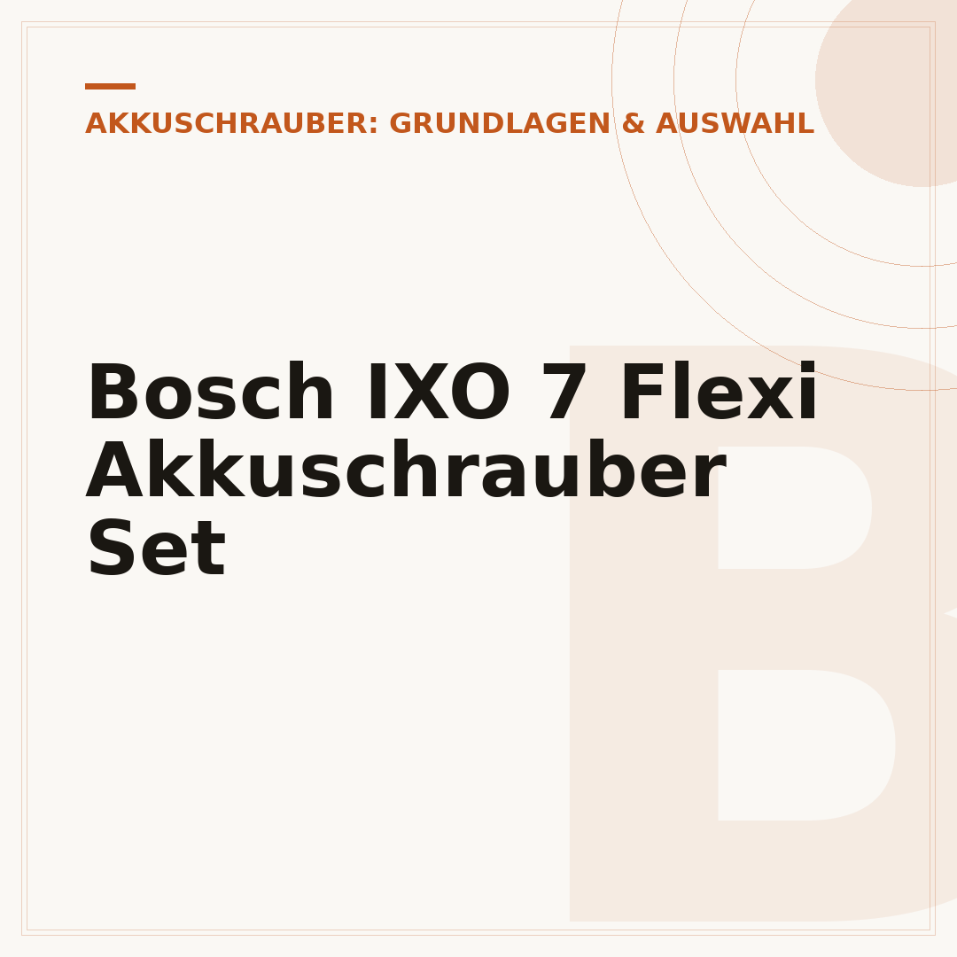 Bosch IXO 7 Flexi Akkuschrauber Set