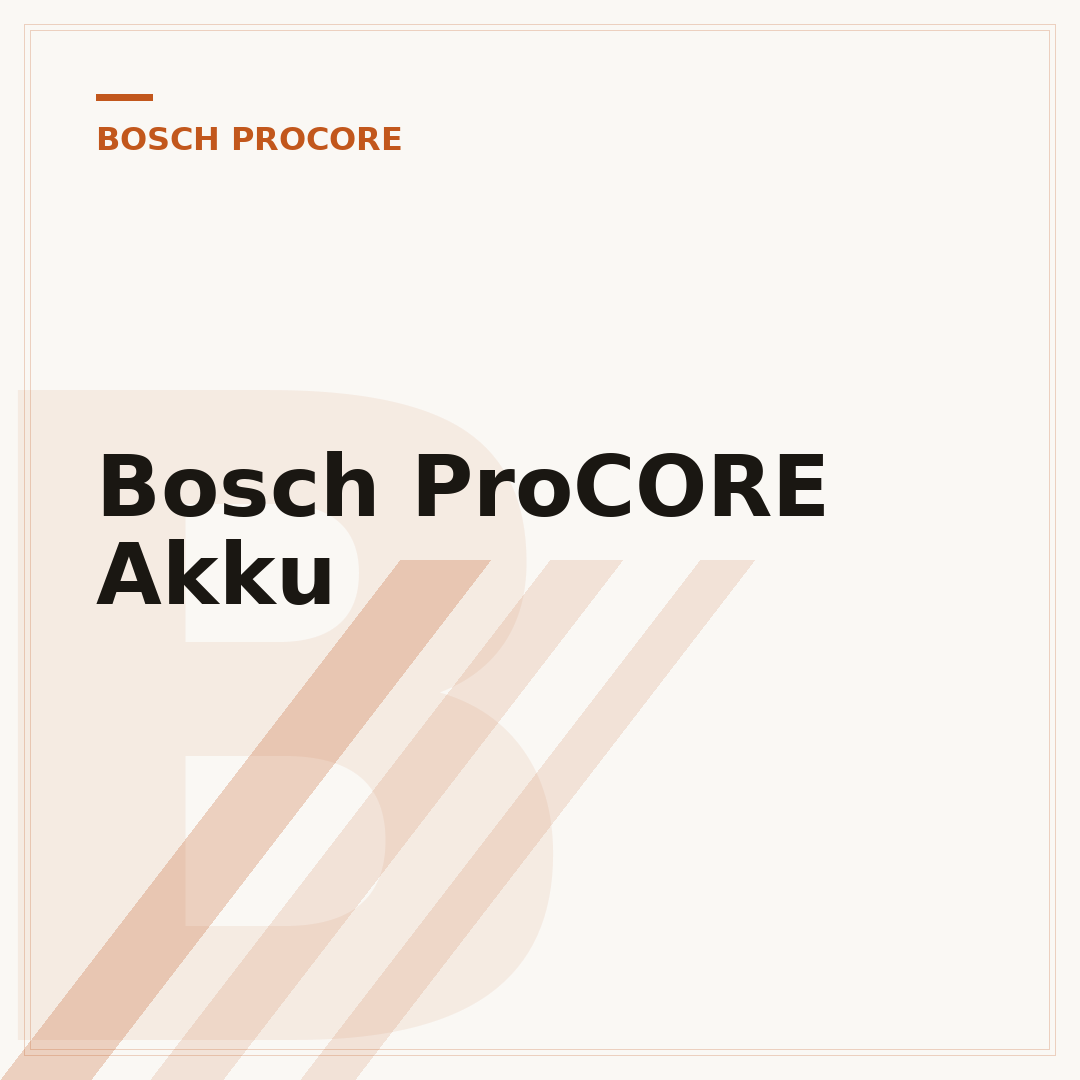 Bosch ProCORE Akku