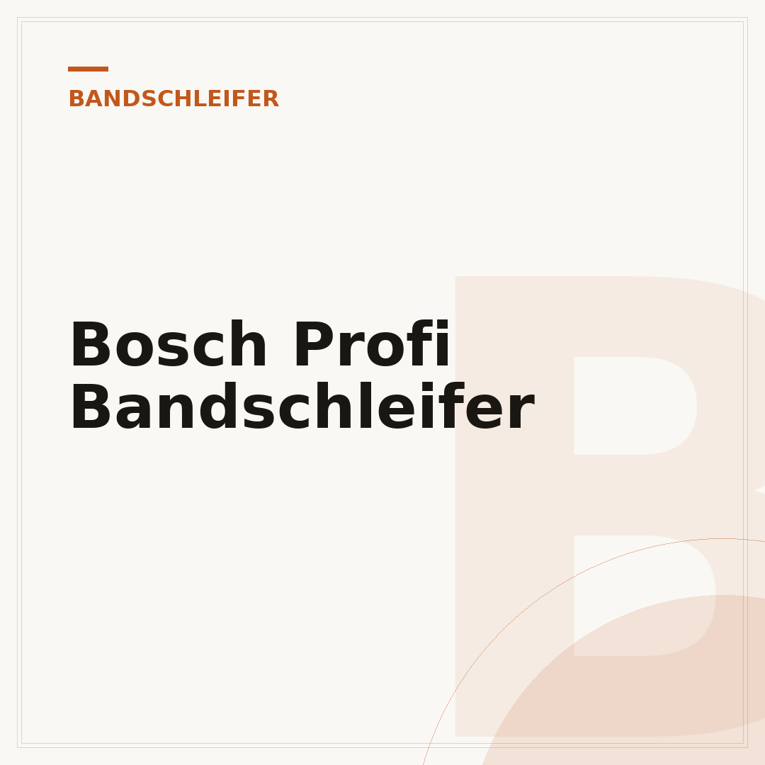 Bosch Profi Bandschleifer