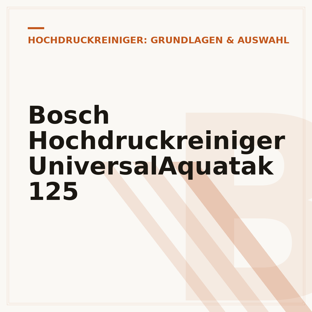 Bosch Hochdruckreiniger UniversalAquatak 125