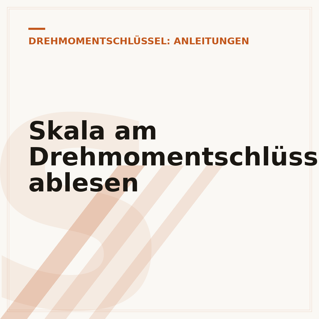Skala am Drehmomentschlüssel ablesen