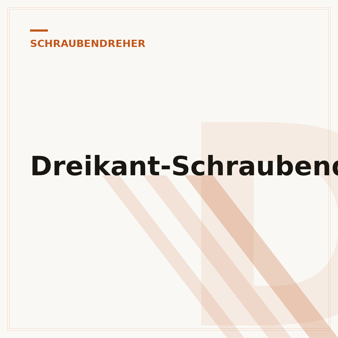 Dreikant-Schraubendreher