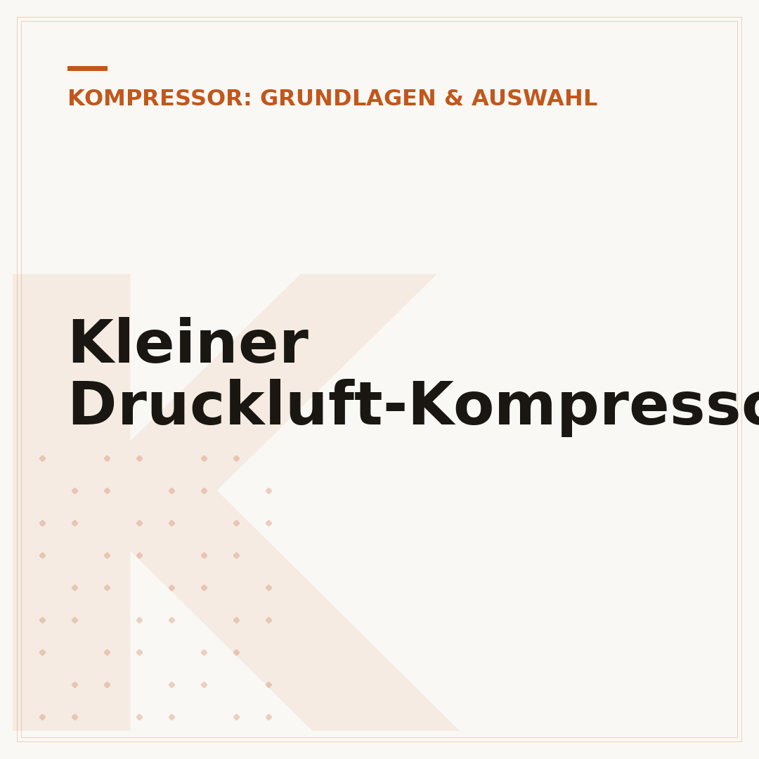 Kleiner Druckluft-Kompressor