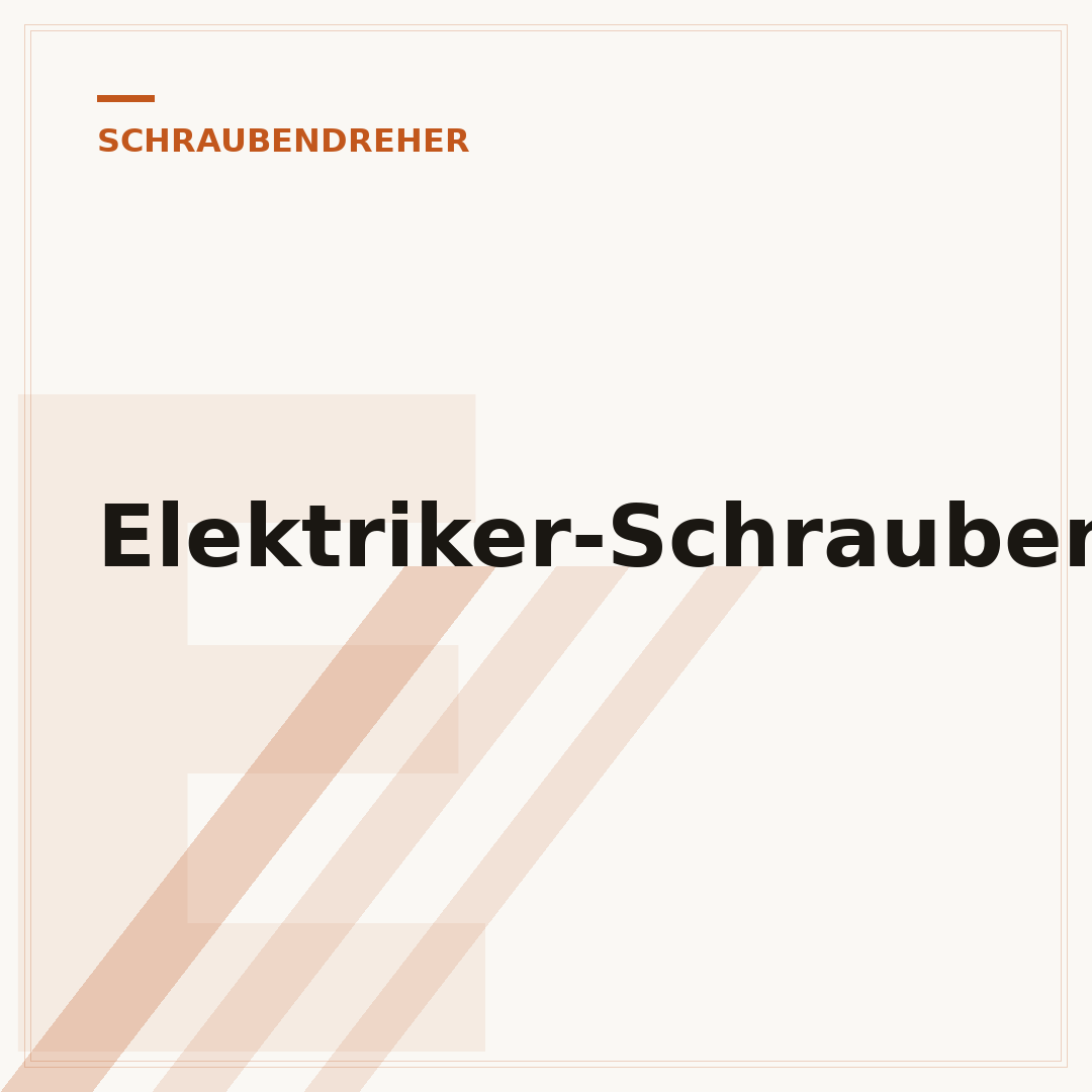 Elektriker-Schraubendreher-Set