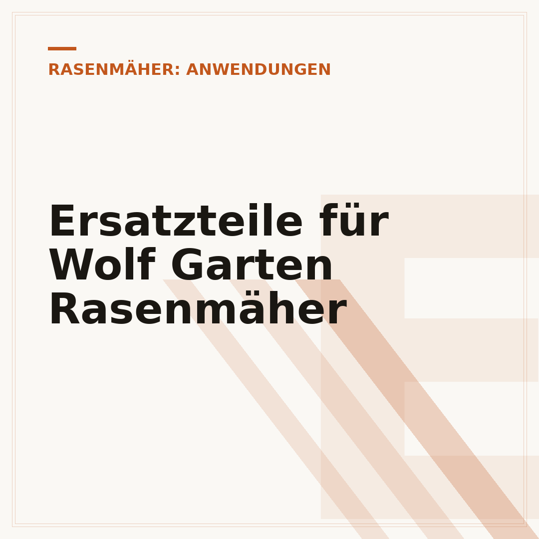 Ersatzteile für Wolf Garten Rasenmäher