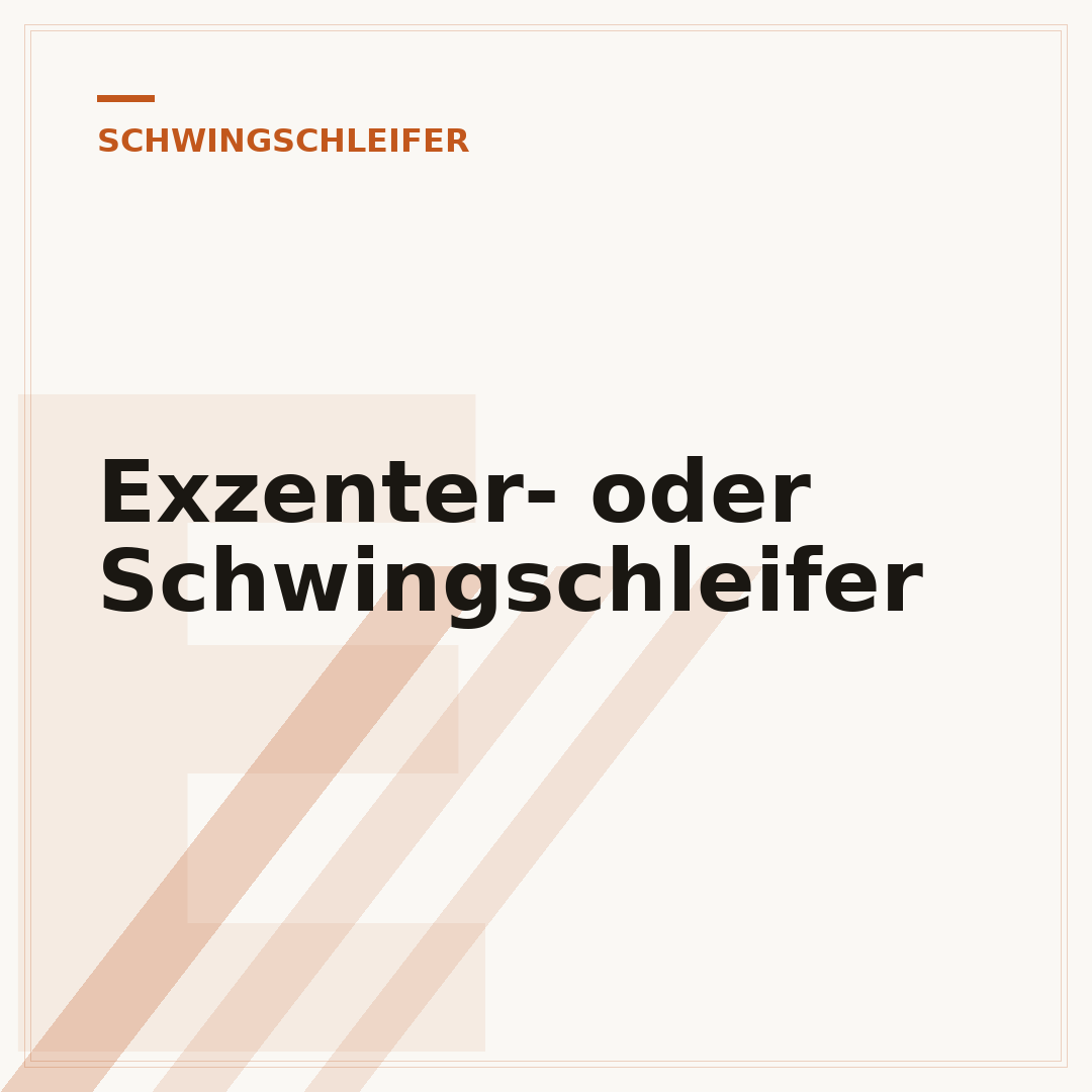 Exzenter- oder Schwingschleifer