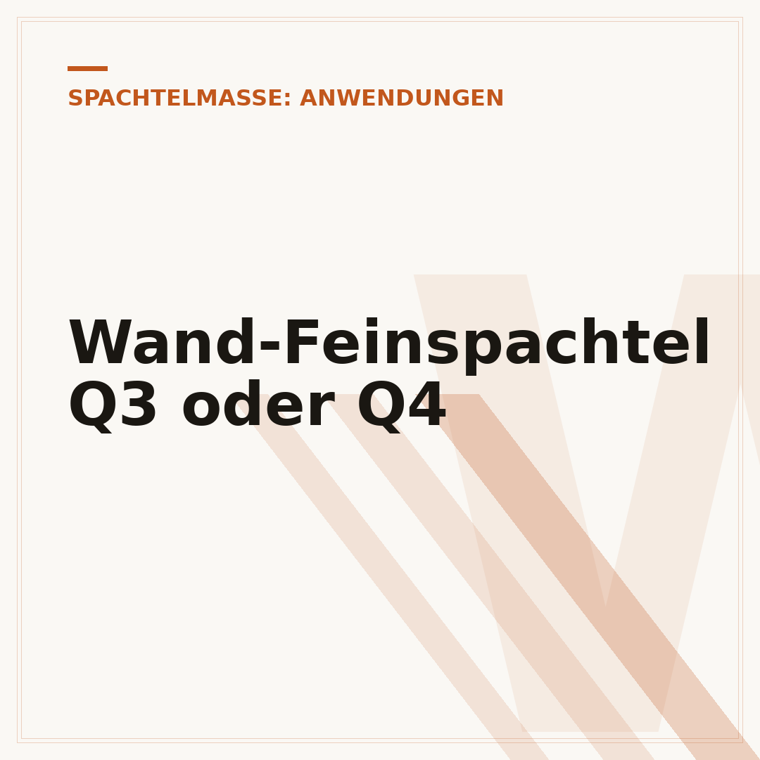 Wand-Feinspachtel Q3 oder Q4