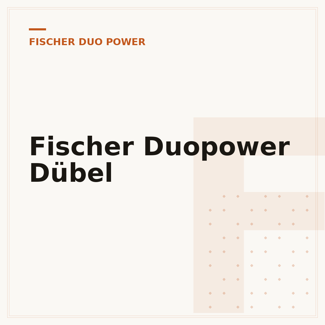 Fischer Duopower Dübel