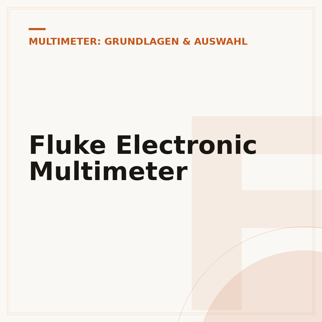 Fluke Electronic Multimeter