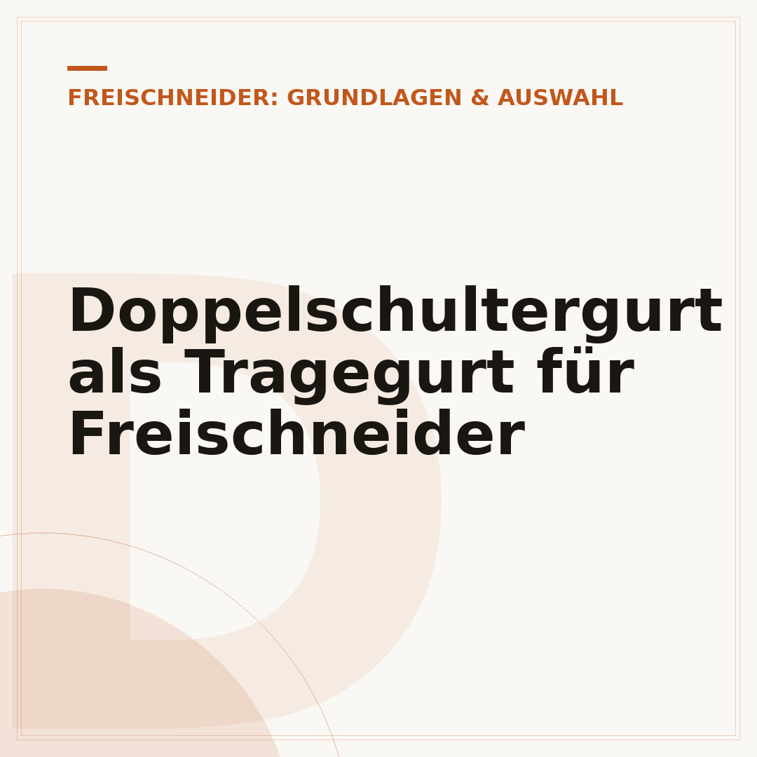 Doppelschultergurt als Tragegurt für Freischneider
