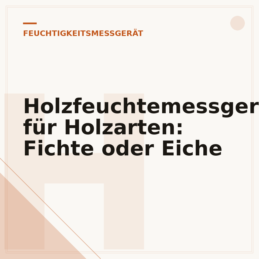 Holzfeuchtemessgerät für Holzarten: Fichte oder Eiche