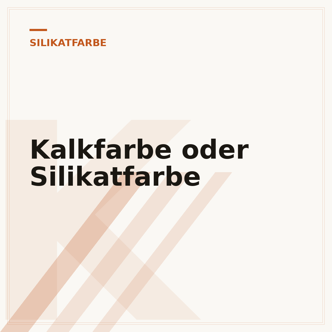 Kalkfarbe oder Silikatfarbe