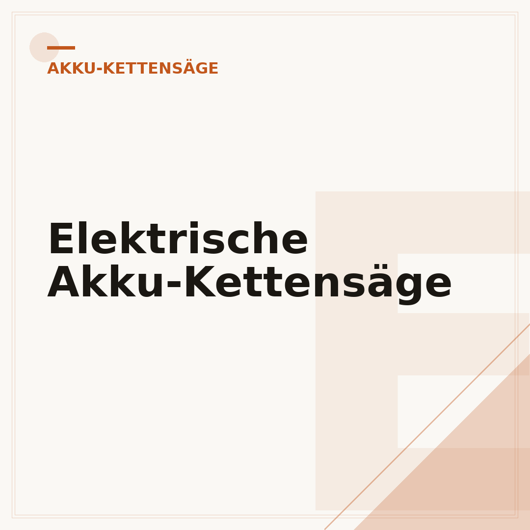 Elektrische Akku-Kettensäge