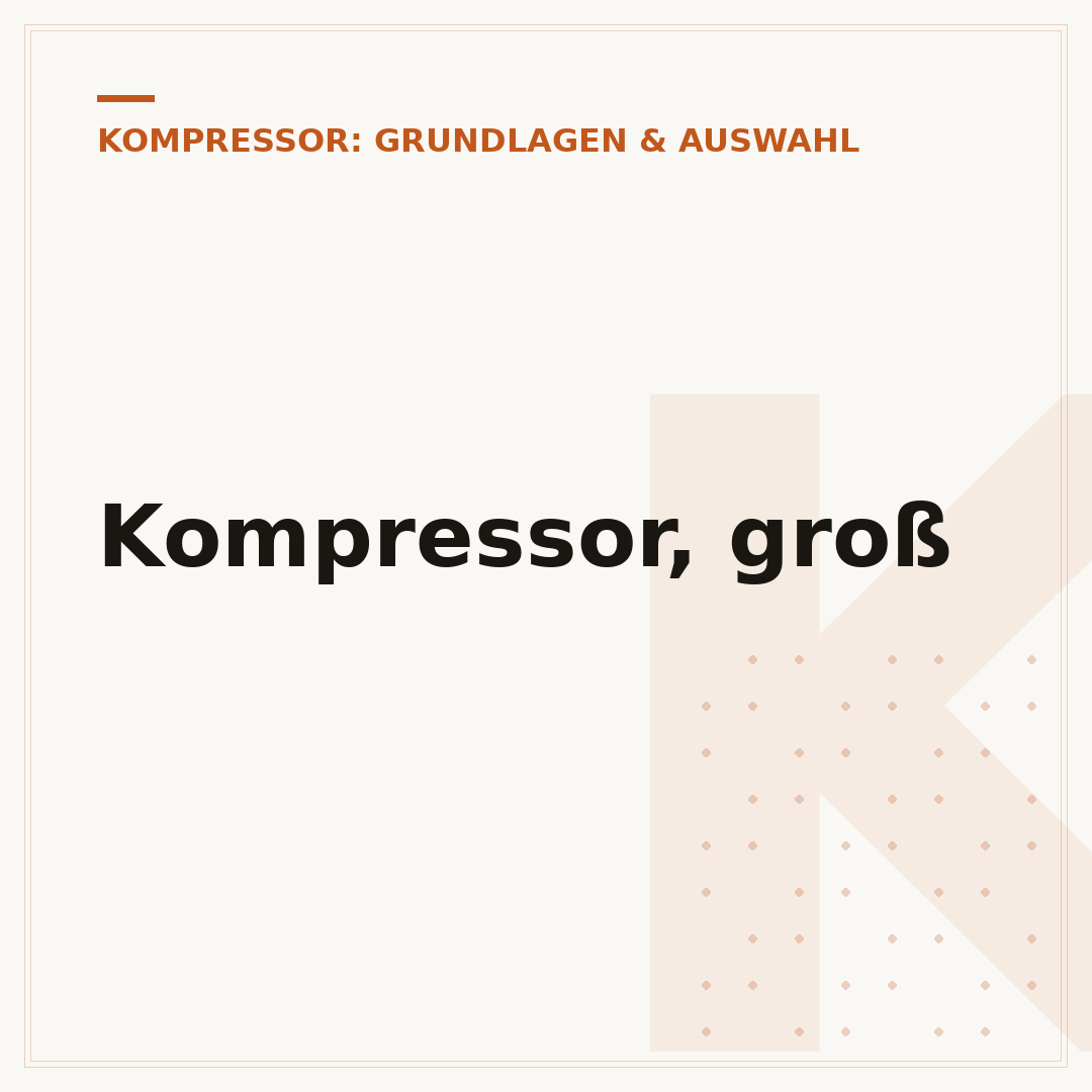 Kompressor, groß