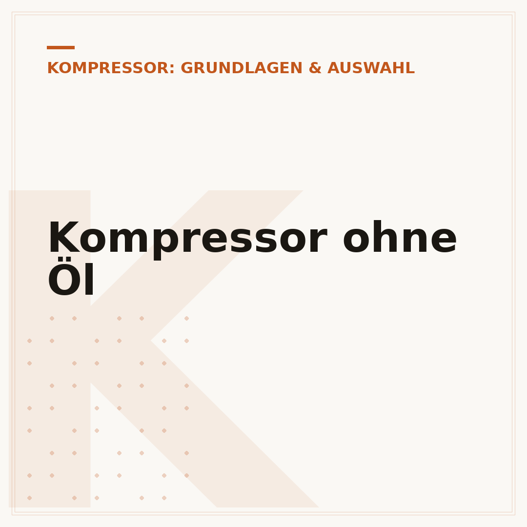 Kompressor ohne Öl
