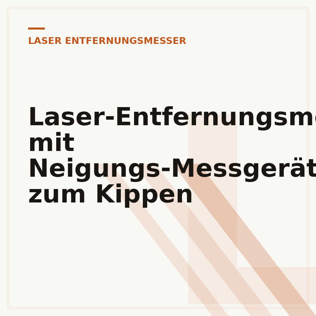 Laser-Entfernungsmesser mit Neigungs-Messgerät zum Kippen