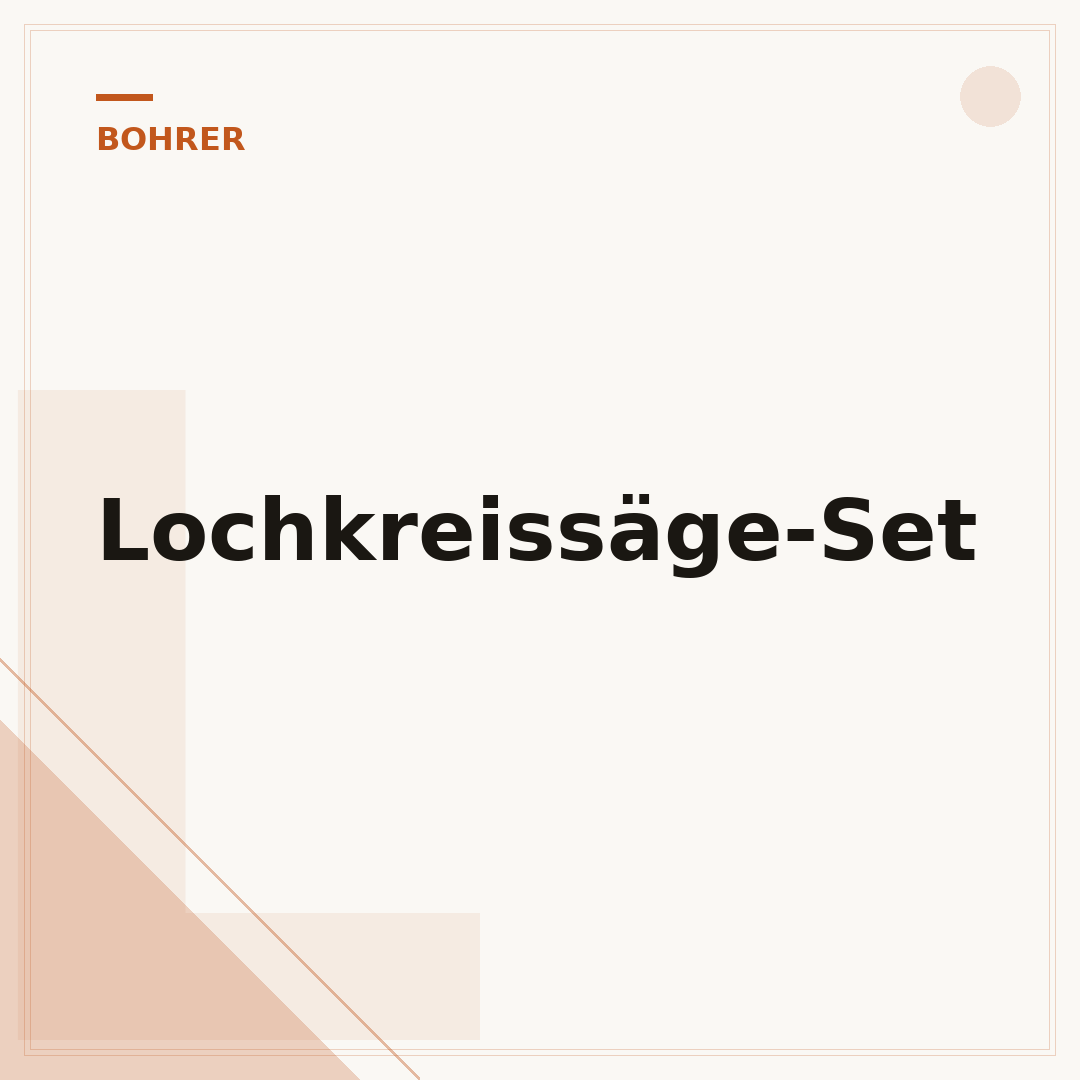 Lochkreissäge-Set