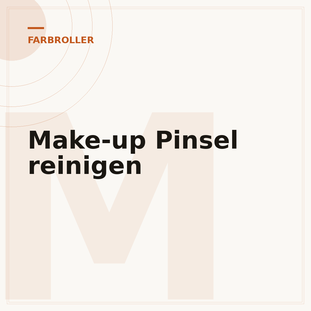 Make-up Pinsel reinigen