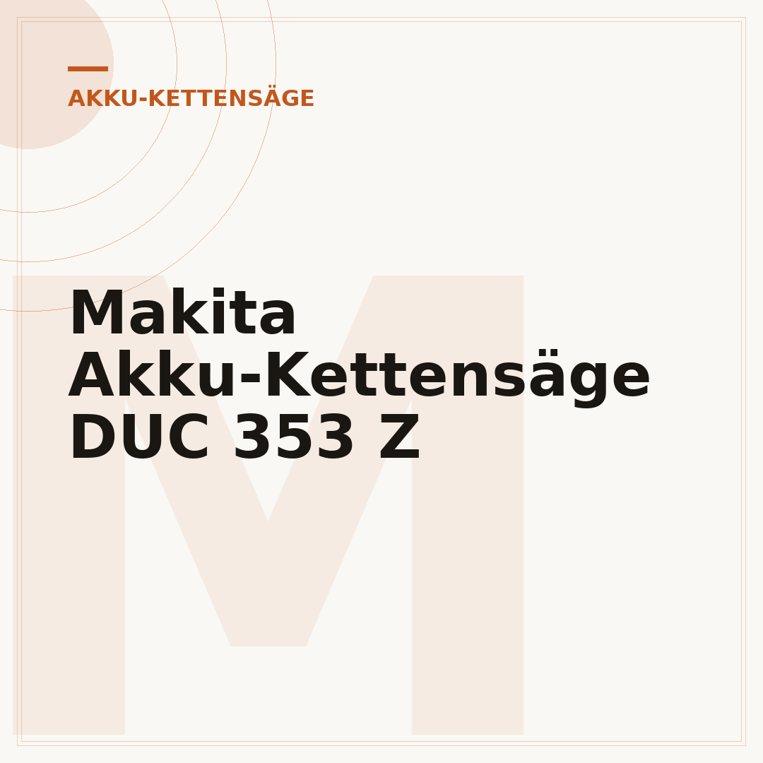 Makita Akku-Kettensäge DUC 353 Z