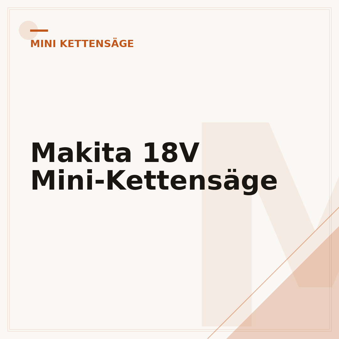 Makita 18V Mini-Kettensäge