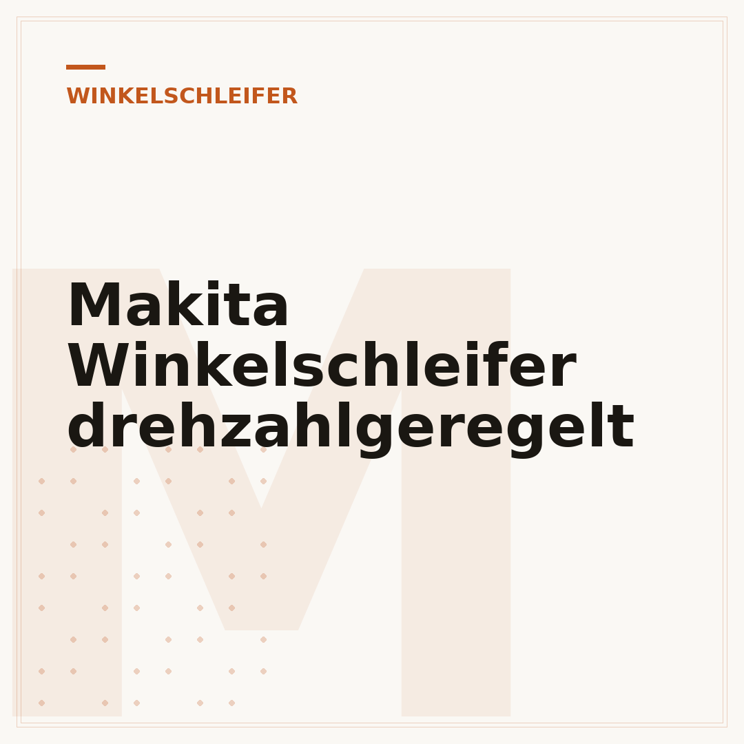 Makita Winkelschleifer drehzahlgeregelt