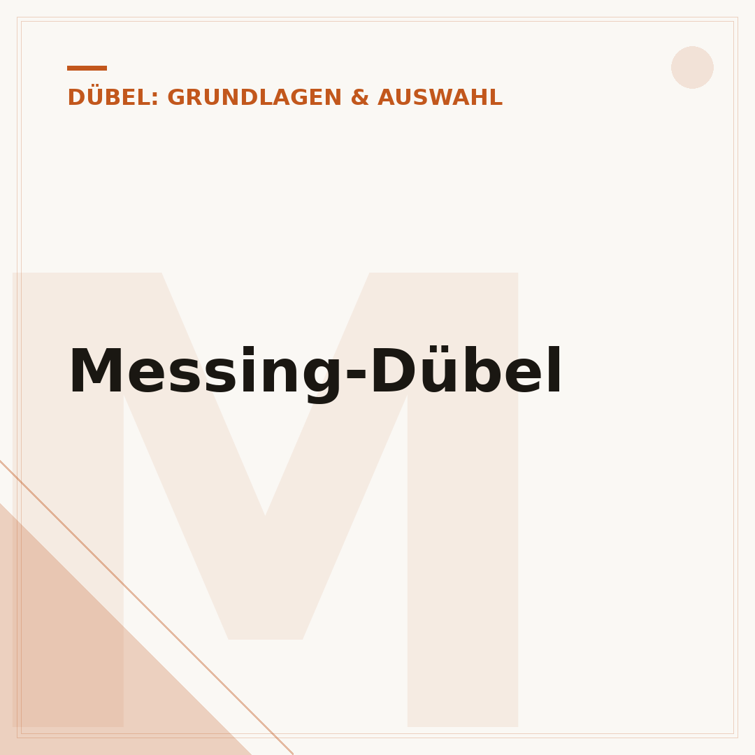 Messing-Dübel