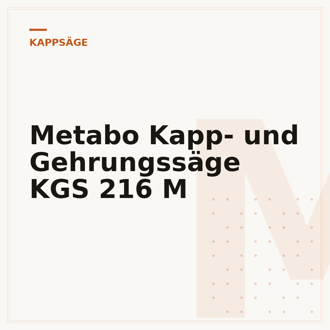 Metabo Kapp- und Gehrungssäge KGS 216 M