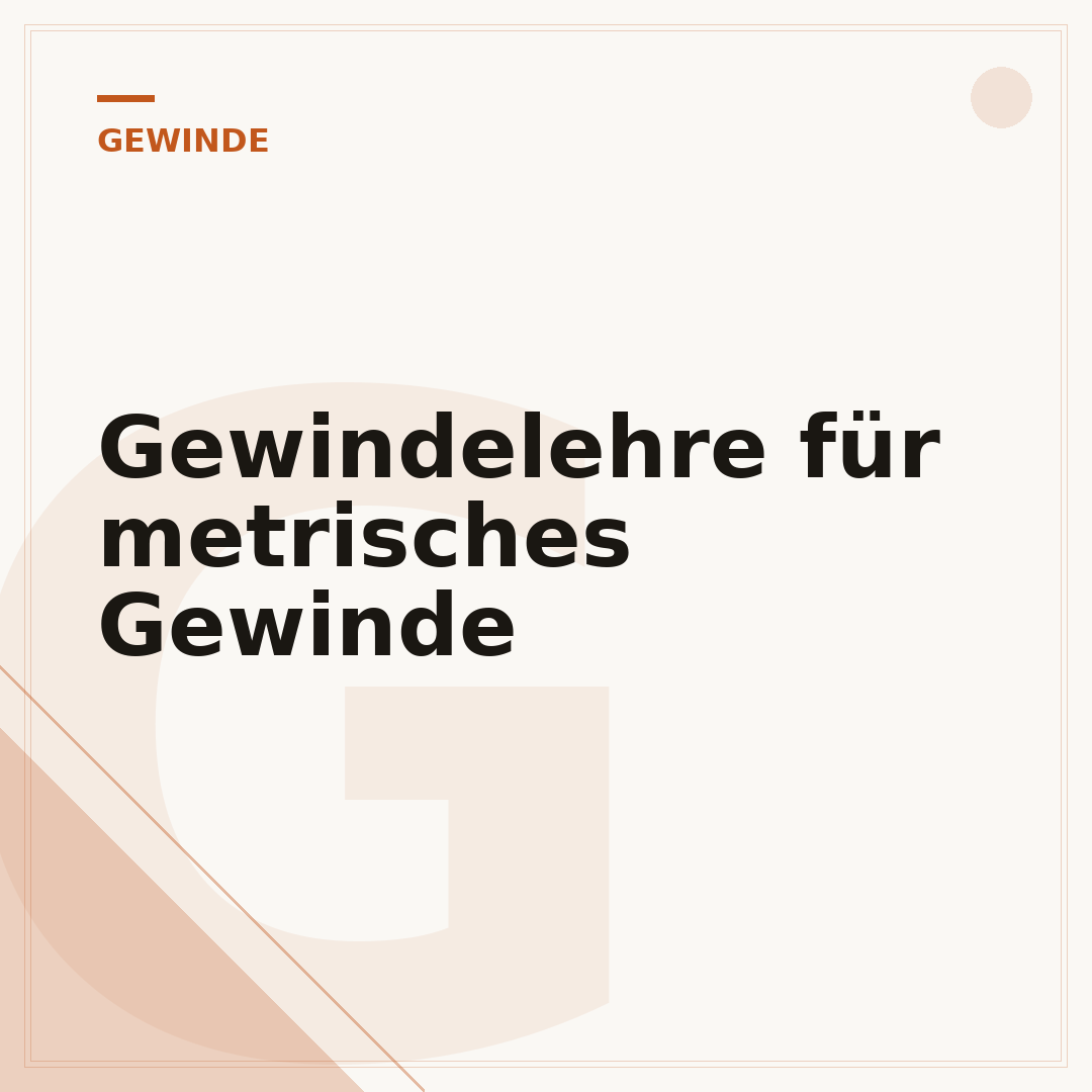 Gewindelehre für metrisches Gewinde