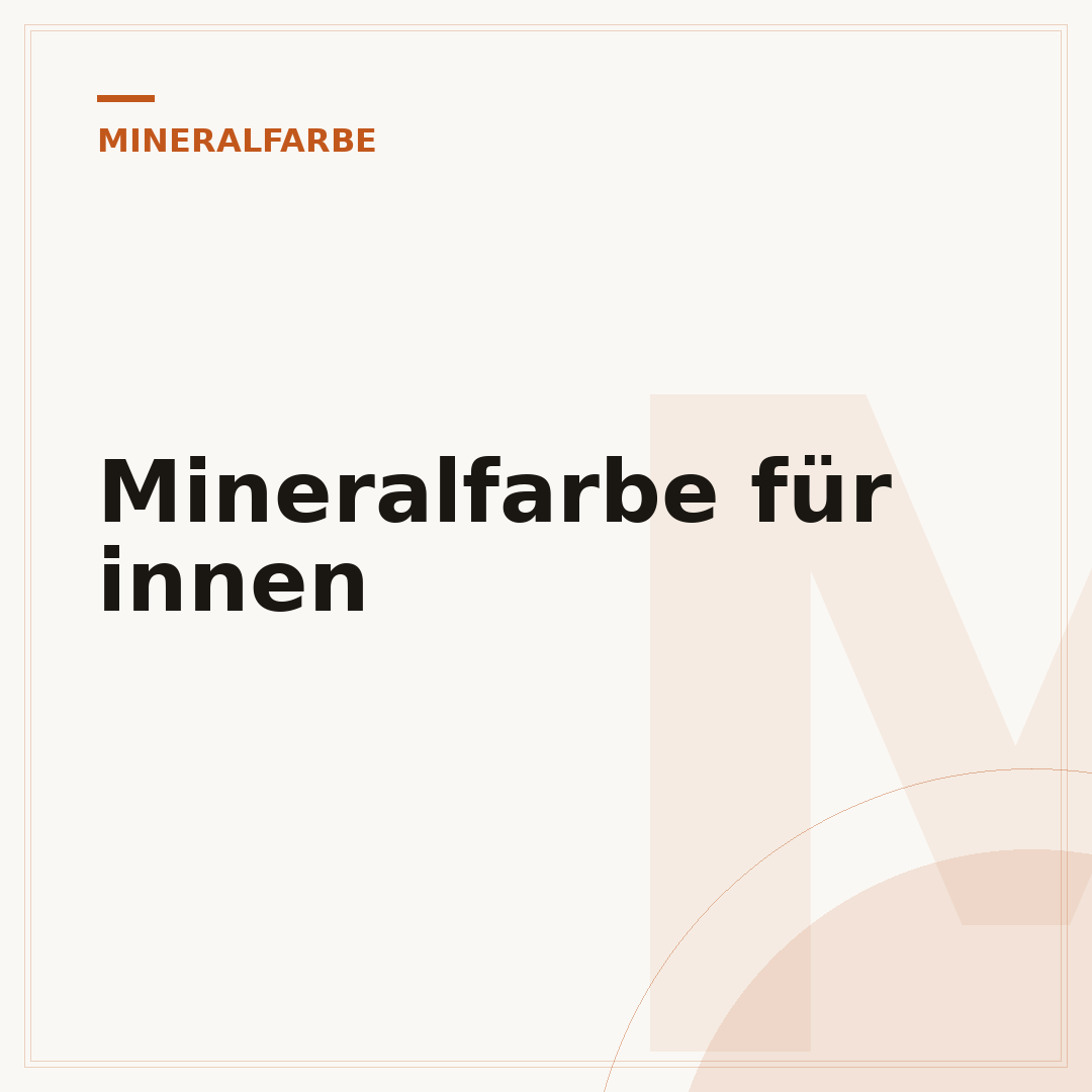 Mineralfarbe für innen