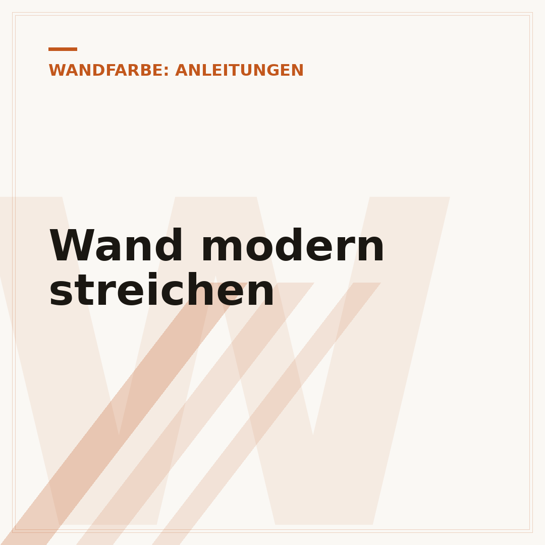 Wand modern streichen