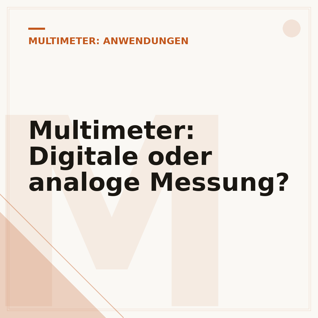 Multimeter: Digitale oder analoge Messung?